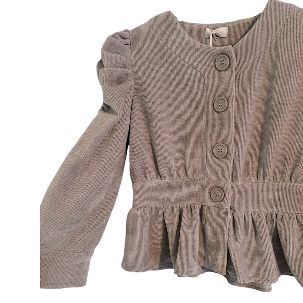 NWT Regalinas Button Sweater with Ruffle - Picture 2 of 6